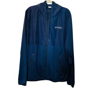 doTERRA Men’s Navy Blue Zip-up Jacket with Hood 2XL